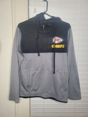 Youth NFL Team Apparel Kansas City Chiefs Hoodie Football S 1/4 Zip Graphic